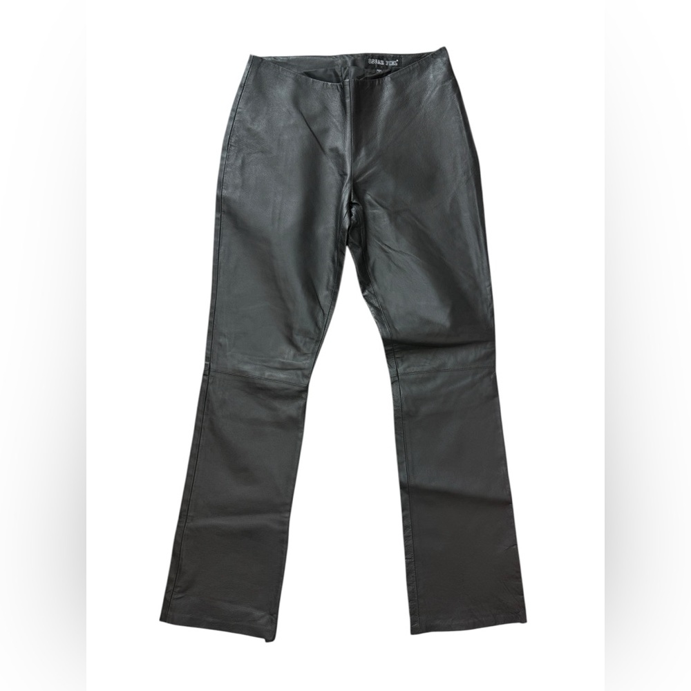 Oscar‎ Piel Black Leather Pants Size 6